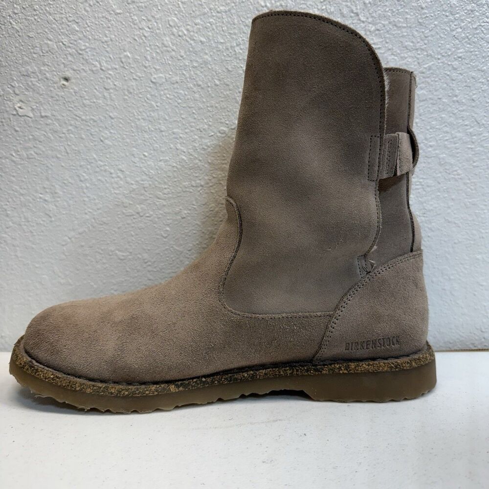 Birkenstock Uppsala Shearling Boots Women's Size 40EU or 9US Gray Taupe Leather - Picture 6 of 14